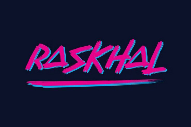 View Information about Raskhal Brush-Style Cyberpunk Font