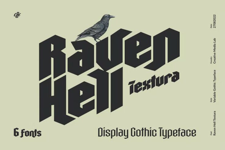 View Information about Raven Hell Textura Medieval Font