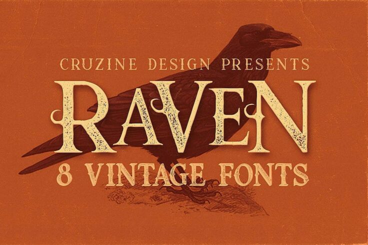 View Information about Raven Vintage Comic Font Family