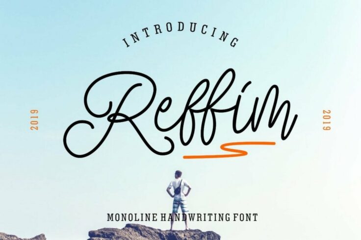 View Information about Reffim Monoline Handwriting Font