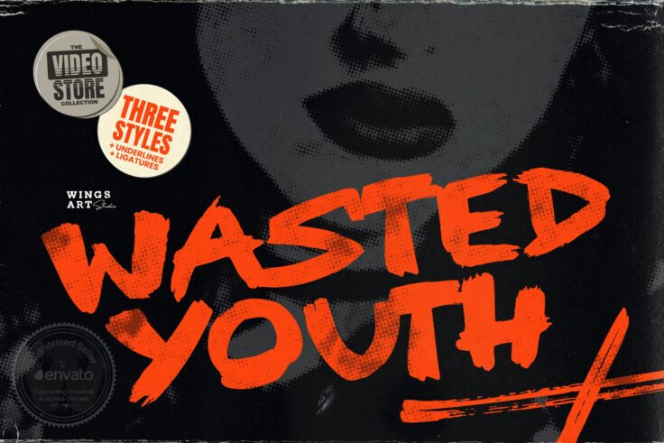 View Information about Wasted Youth – 90s Inspired Font