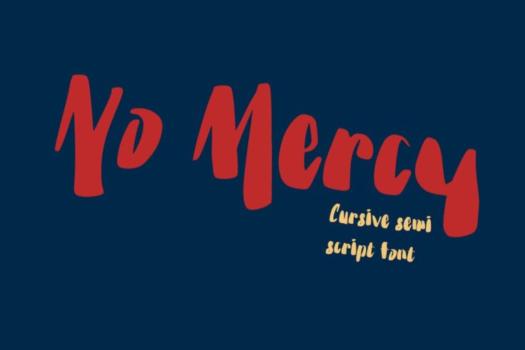 View Information about No Mercy – 80s Horror Movie Font