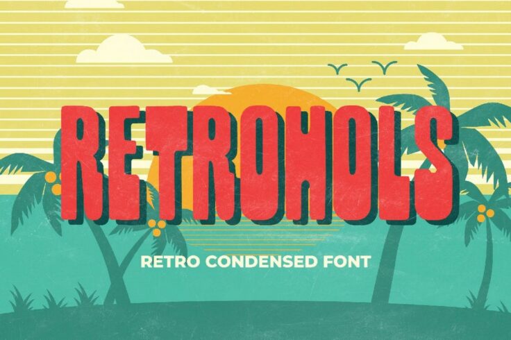 View Information about Retrohols Retro Condensed Font