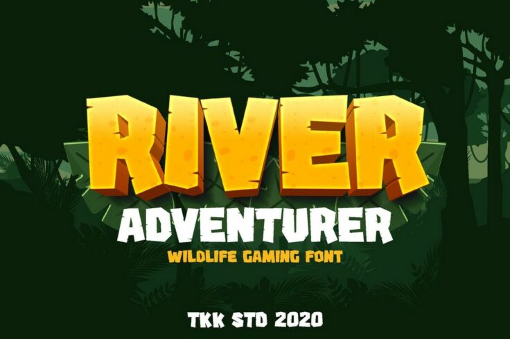 View Information about River Adventurer Block Gaming Font