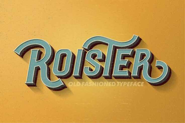 View Information about Roister Creative Vintage Font