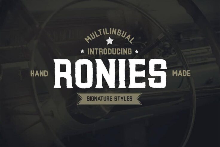 View Information about Ronies Bold Vintage Font