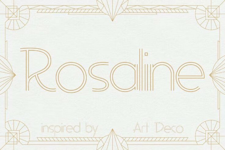 View Information about Rosaline Art Deco Display Font
