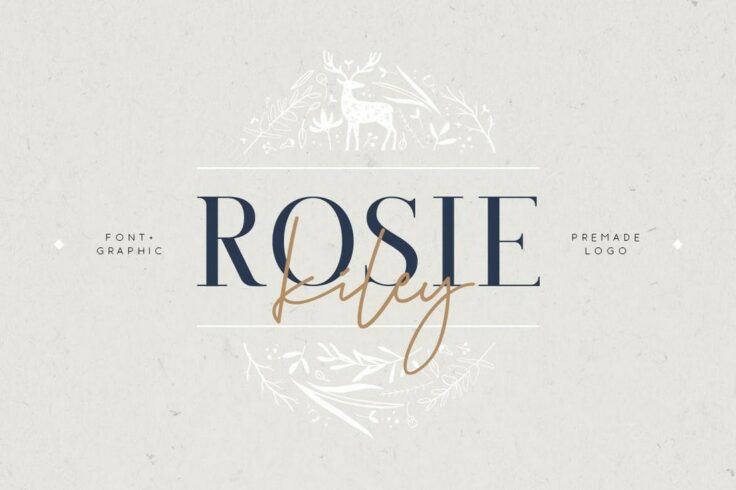 View Information about Rosie Kiley Feminine Logo Font Duo