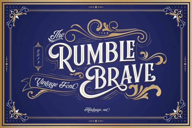 View Information about Rumble Brave Vintage Fonts