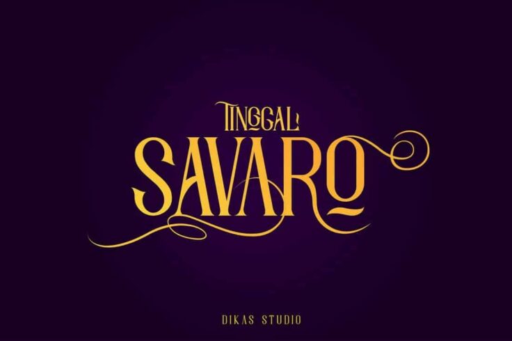 View Information about Savaro Elegant Vintage Typeface
