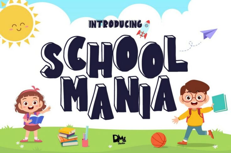 View Information about School Mania Block Cartoon Font