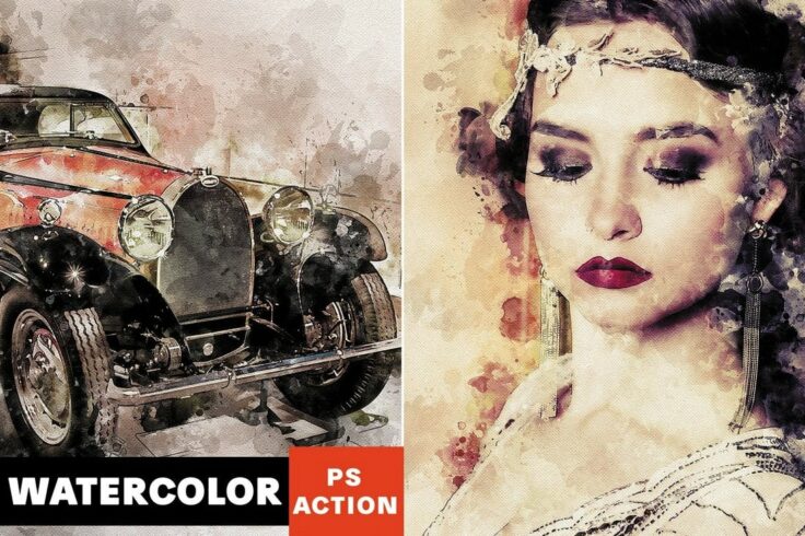 View Information about Sensation Watercolor Photoshop Action