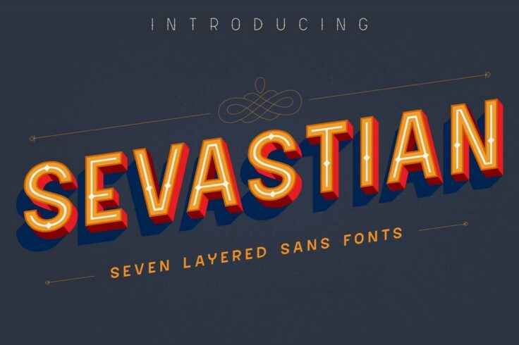 View Information about Sevastian Layered Shadow Font