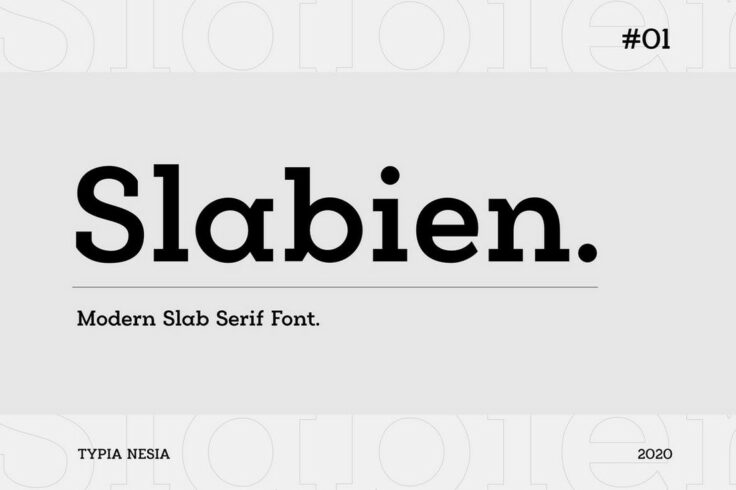View Information about Slabien Slab Serif Font