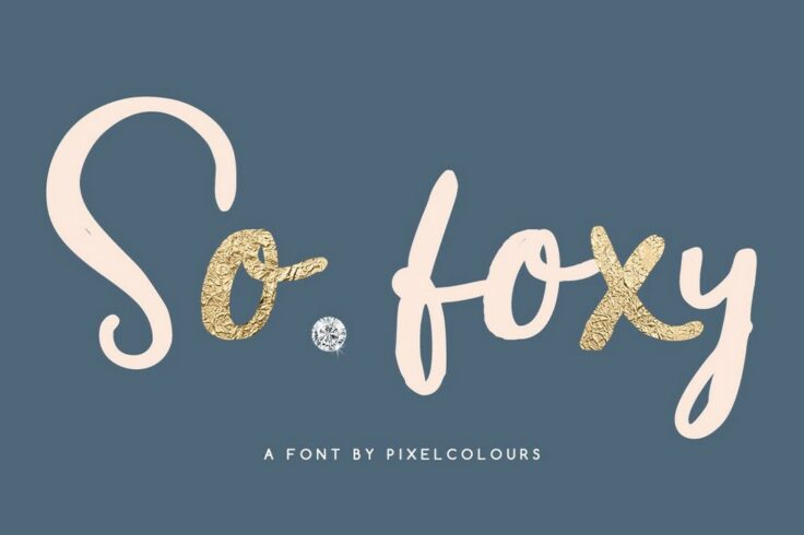 View Information about So Foxy Hand Drawn Chic Font