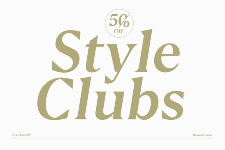 View Information about Style Clubs Font