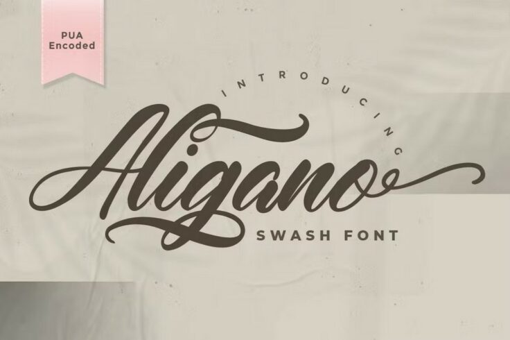 View Information about Aligano Creative Swash Font