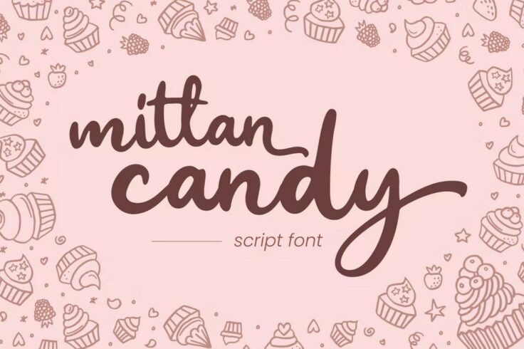 View Information about Mittan Candy Cute Script Swash Font