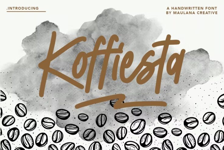 View Information about Koffiesta Handwritten Font With Swash