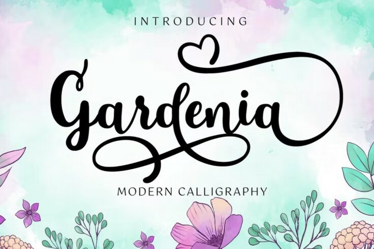 View Information about Gardenia Script Calligraphy Swash Font