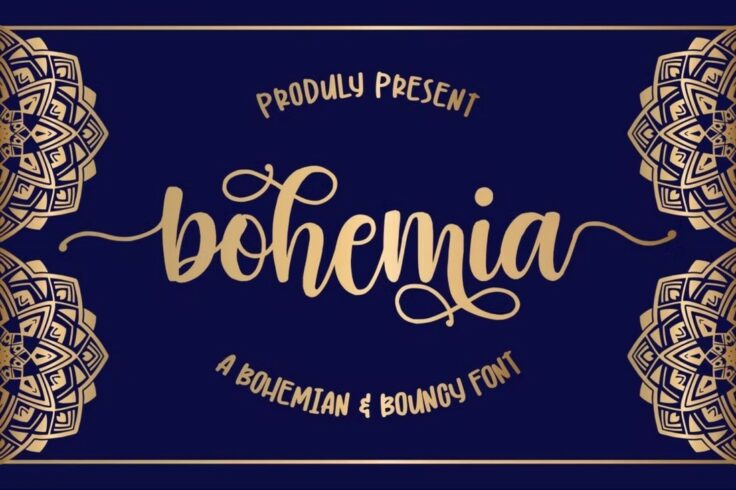 View Information about Bohemia Script Font With Swashes