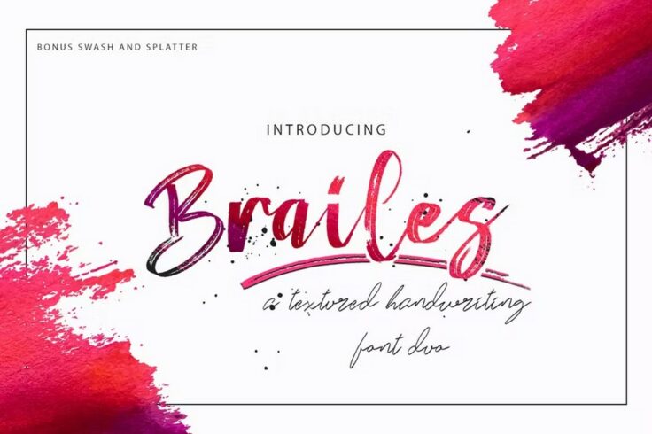 View Information about Brailes Script and Swash Font Duo