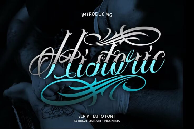 View Information about Historic Tattoo Lettering Font