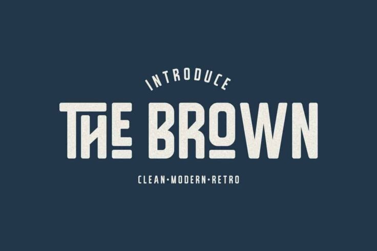 View Information about The Brown Clean Vintage Font