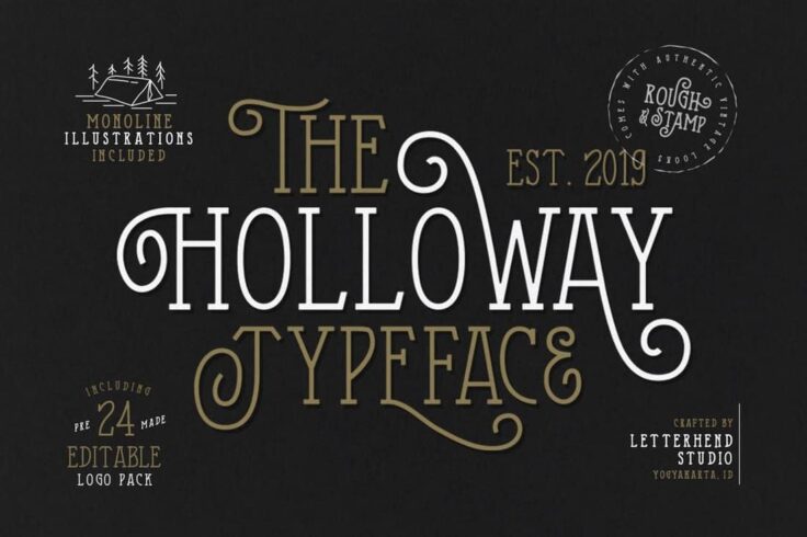 View Information about The Holloway Creative Serif Font