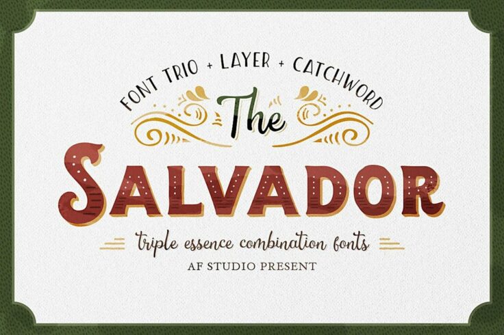 View Information about The Salvador Retro Tattoo Font