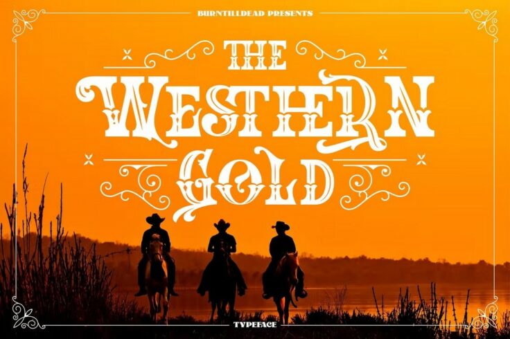 View Information about The Western Gold Classic Old Western Font