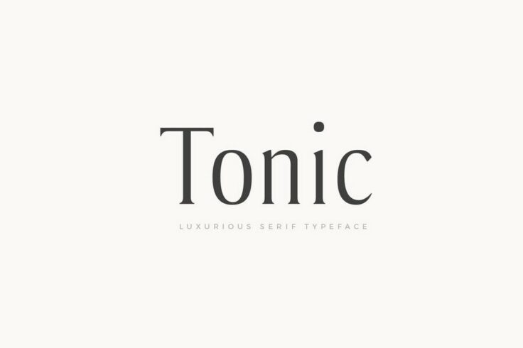 View Information about Tonic Luxurious Serif Typeface
