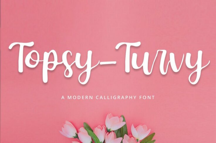 View Information about Topsy Turvy Feminine Cursive Font