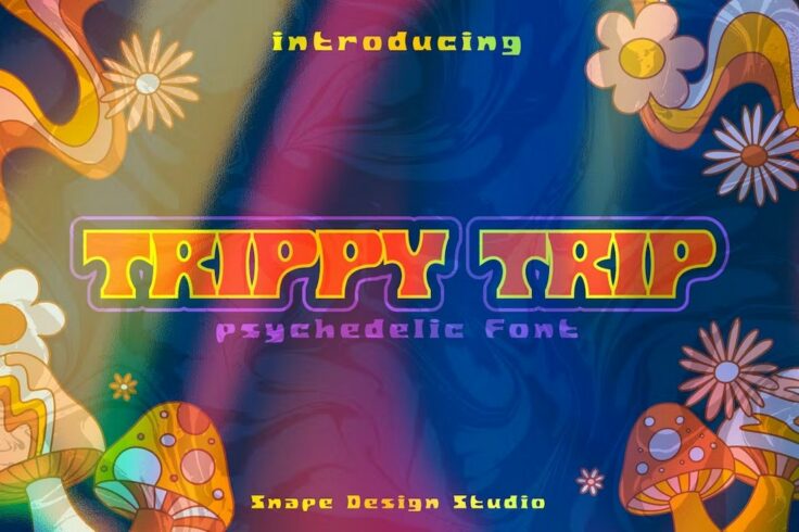 View Information about Trippy Trip Psychedelic Font