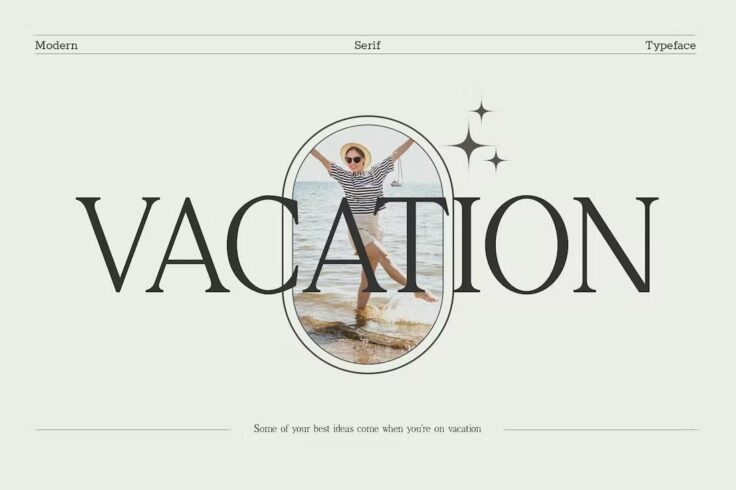 View Information about Vacation Minimal Serif Font