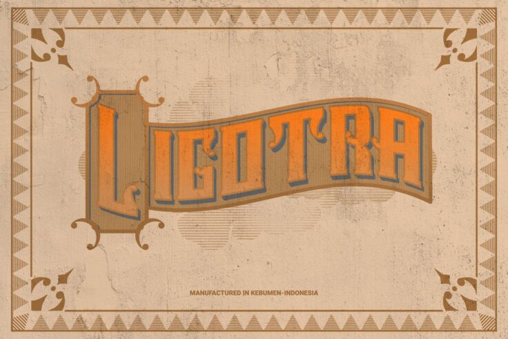 View Information about Ligotra Unique Vintage Font
