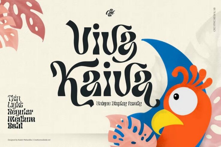 View Information about Viva Kaiva Psychedelic Font Family