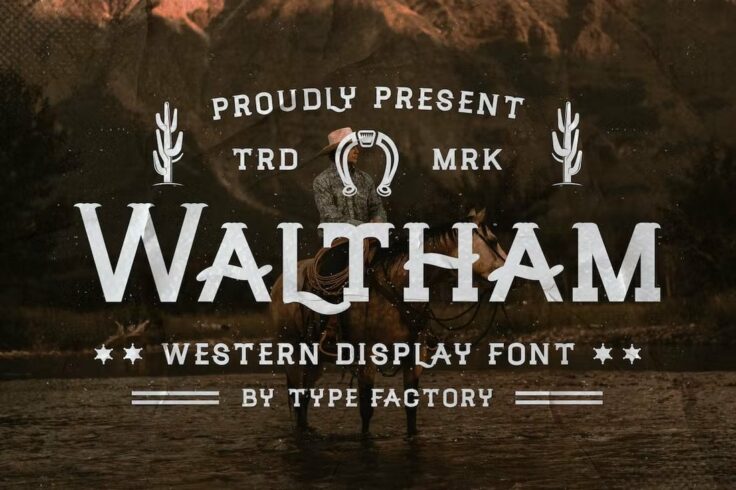 View Information about Waltham Western Display Font