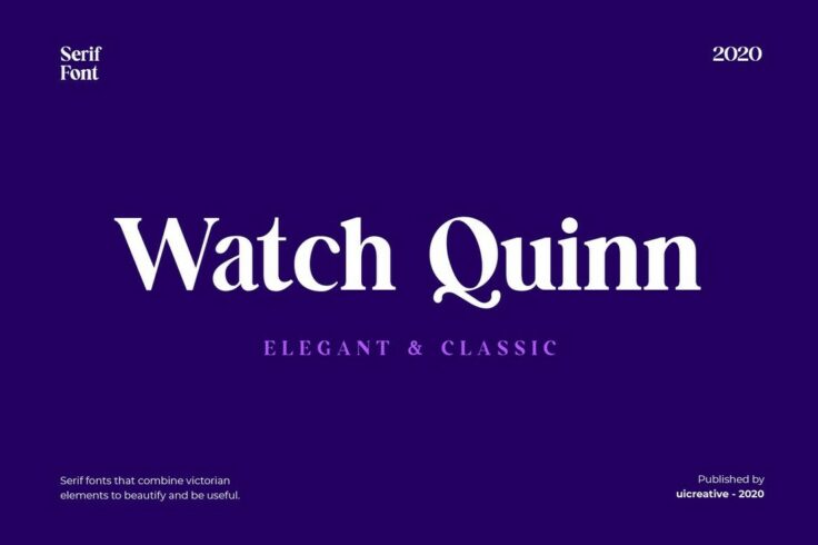 View Information about Watch Quinn Elegant Serif Font