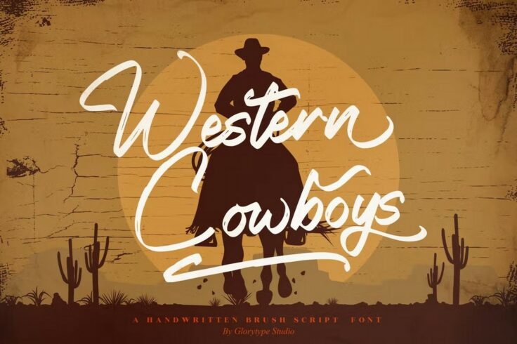 View Information about Western Cowboys Handwriting Western Cursive Font