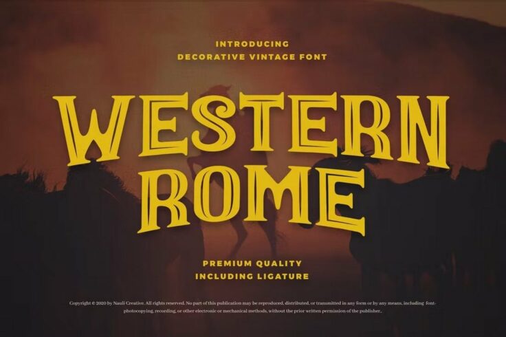 View Information about Western Rome Spaghetti Western Font