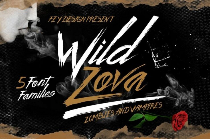 View Information about Wild Zova Brush Font