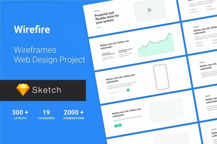View Information about Wirefire Website Wireframe Kit Sketch Resources