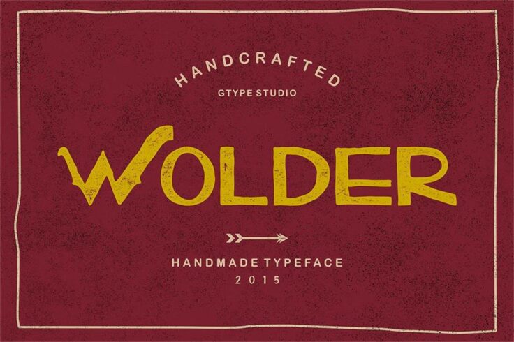 View Information about Wolder Handcrafted Vintage Typeface