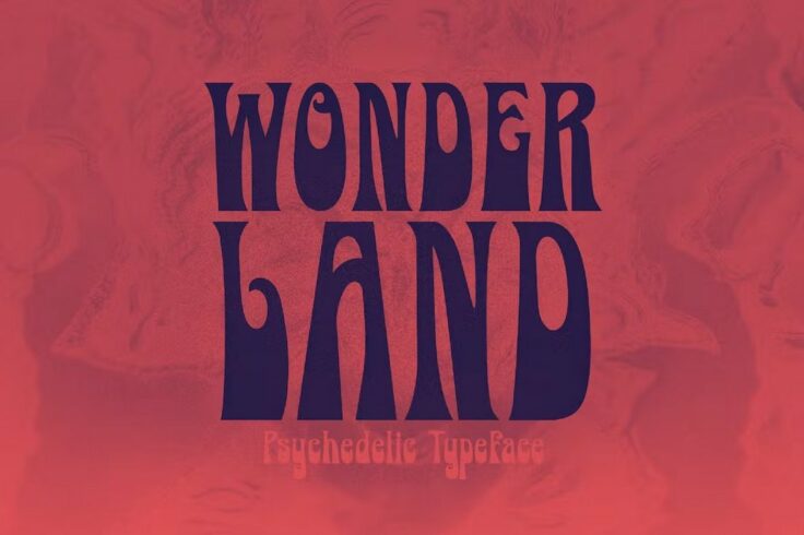 View Information about Wonderland Groovy Psychedelic Font