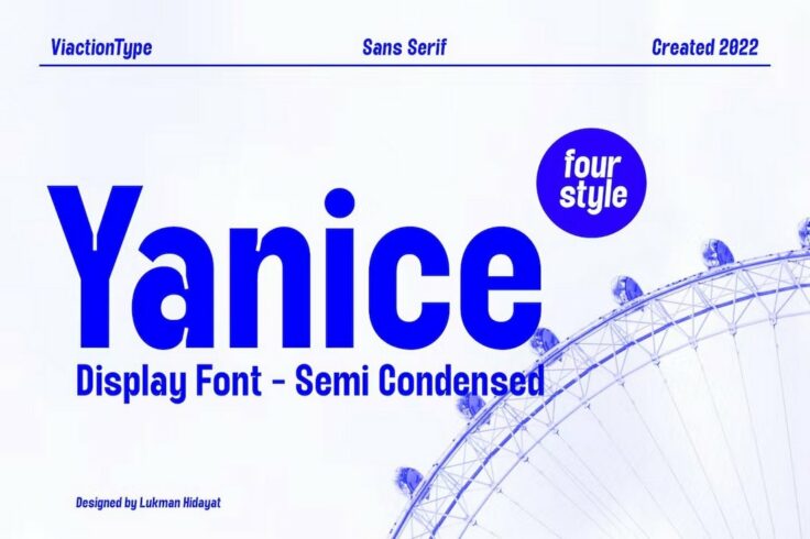 View Information about Yanice Display Semi-Condensed Font