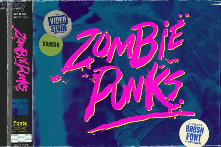View Information about Zombie Punks Retro Horror Font